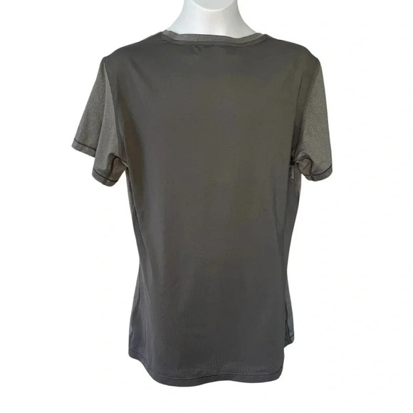 Nike Pro Dri Fit Women's Large Gray Perforated Back Active Shirt - Short Sleeves - Picture 5 of 8